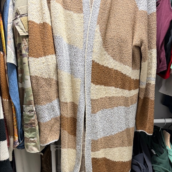 Striped Open-Front Cardigan - Picture 4 of 5